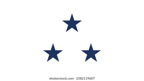 United States Navy Vice Admiral (Non Executive) Flag Vector Illustration Premium Quality