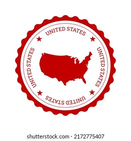 United States Passport Stamp. Vector Illustration