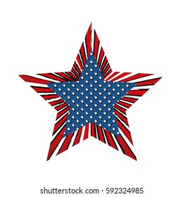 United States patriotic symbol icon vector illustration graphic design