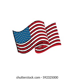 United States patriotic symbol icon vector illustration graphic design