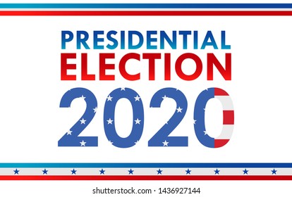 United States Presidential Election 2020 Vector Stock Vector (Royalty ...