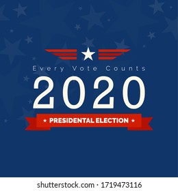 United States presidential elections poster. Elections 2020 - Vector