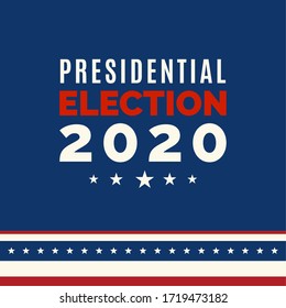 United States presidential elections poster. Elections 2020 - Vector