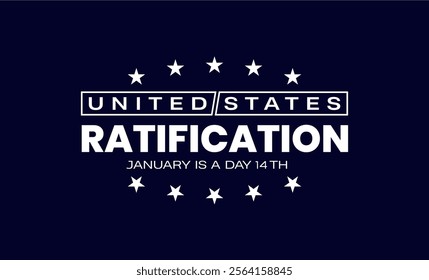 United States Ratification Day Holiday Concept
