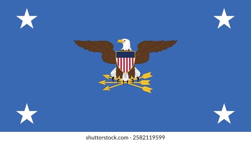 United States Secretary of Defense Flag Vector Illustration Premium Quality