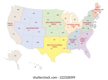 united states standard federal regions map