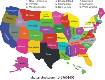United States USA Map Design
