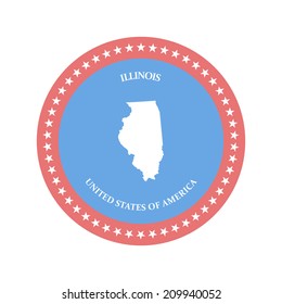 Estados Unidos. Ilustración vectorial. eps8 