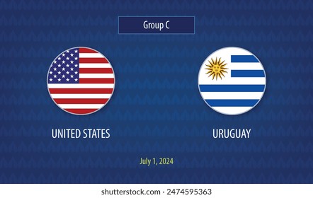 El marcador de fútbol de Estados Unidos vs Uruguay transmitirá el torneo Plantilla América 2024