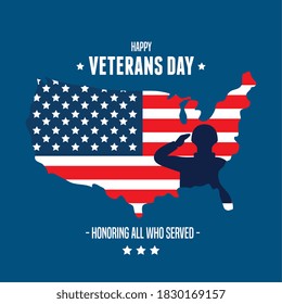 united states of war veterans day vector illustration design