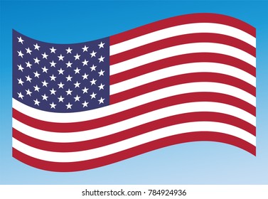 United states waving flag