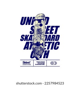 united street skateboard vintage fashion