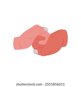 United Together Flat Icon, Vector illustration