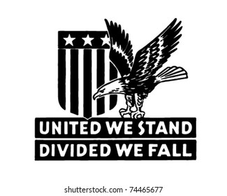 United We Stand 2 - Retro Ad Art Banner