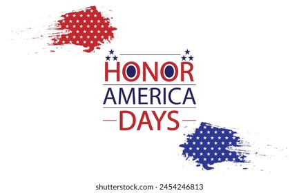 United We Stand Graphic Text Design for Honor America Days