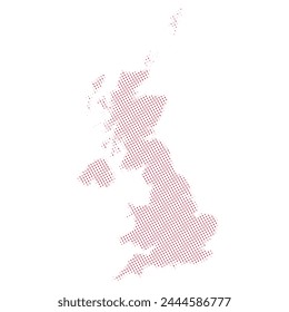 United-kingdom map with padel image