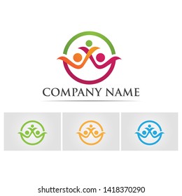 unity adoption and community, network and social icon design template