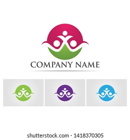 unity adoption and community, network and social icon design template