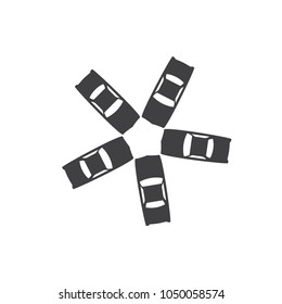unity cars symbol logo vector