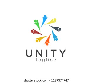 Unity Colorful Logo Design Template