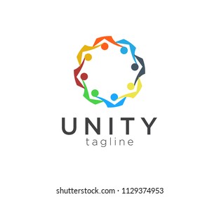 Unity Colorful Logo Design Template