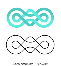 unity community knot design template vector