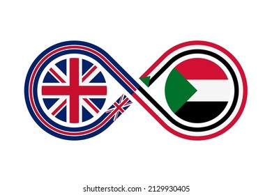 icono de traducción al inglés y sudanés. ilustración vectorial aislada en fondo blanco