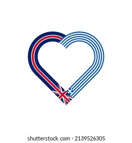 unity concept. heart ribbon icon of united kingdom and greece flags. vector illustration isolated on white background