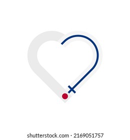 unity concept. heart ribbon icon of japan and finland flags. vector illustration isolated on white background