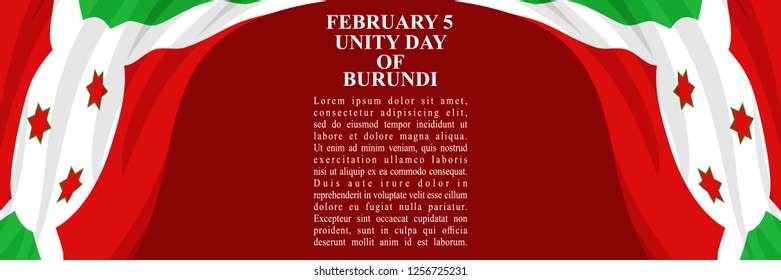Unity Day of Burundi vector illustration. Suitable for greeting card, poster and banner.