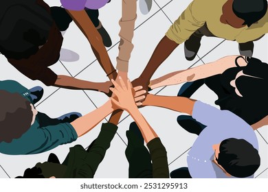 Unity In Diverse Workplace Of Different Races