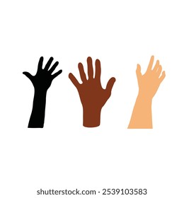 Unidade na Diversidade: Celebrando as Mãos de Todos os Tons
