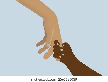 Unity Diversity Hands Reaching Together Racial Harmony. different skin-toned hands reaching and connecting, representing racial unity, diversity, and social harmony in modern society