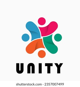 diseño de logotipo de diversidad de unidad