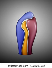 unity of family three sculpture, family concept, idea of unity, together forever, vector