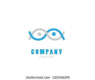 Unity Glasses Logo concept svg