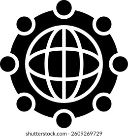 Unity Glyph Icon Vector Design