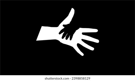 Unity hands supporting each other