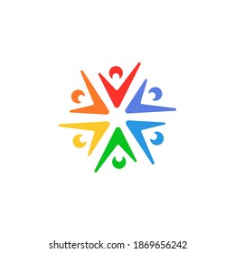 Unity icon flat vector illustration