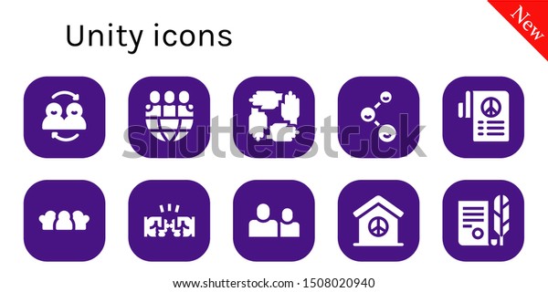 Unity Icon Set 10 Filled Unity のベクター画像素材 ロイヤリティフリー
