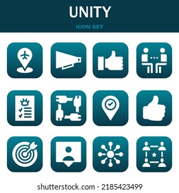 Unity Icon Set Vector Illustrations Related: เวกเตอร์สต็อก (ปลอดค่า ...
