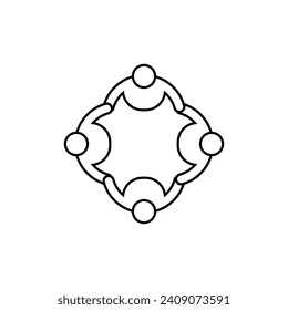 Unity Icon. Together Symbol - Vector.