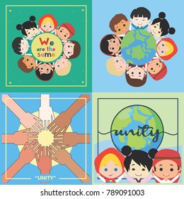 Unity Illustration Vector