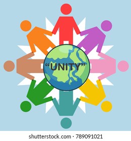 Unity Illustration Vector