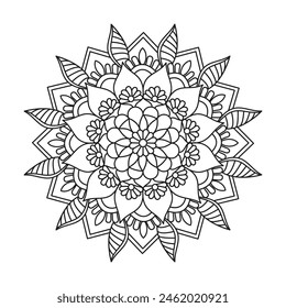 Unity Kids Mandala Coloring Book Page for kdp Book Interior. Peaceful Petals, Ability to Relax, Brain Experiences, Harmonious Haven, Peaceful Portraits, Blossoming Beauty mandala design.