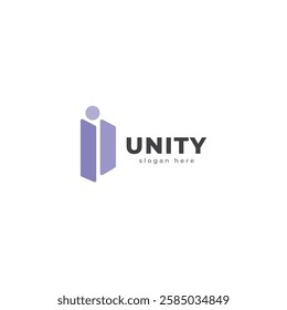 unity logo abstract, logo People and community, Logo for Teams or Groups