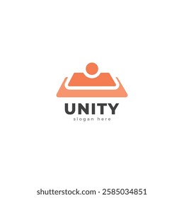unity logo abstract, logo People and community, Logo for Teams or Groups