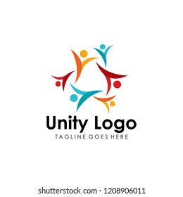 Unity Logo Design. Unity Logo Vector Template