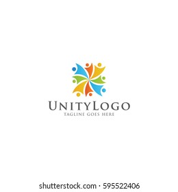 unity  logo icon vector template