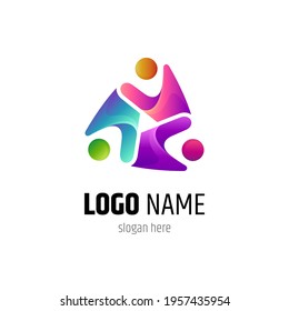 Unity logo template with multiple color ready for use